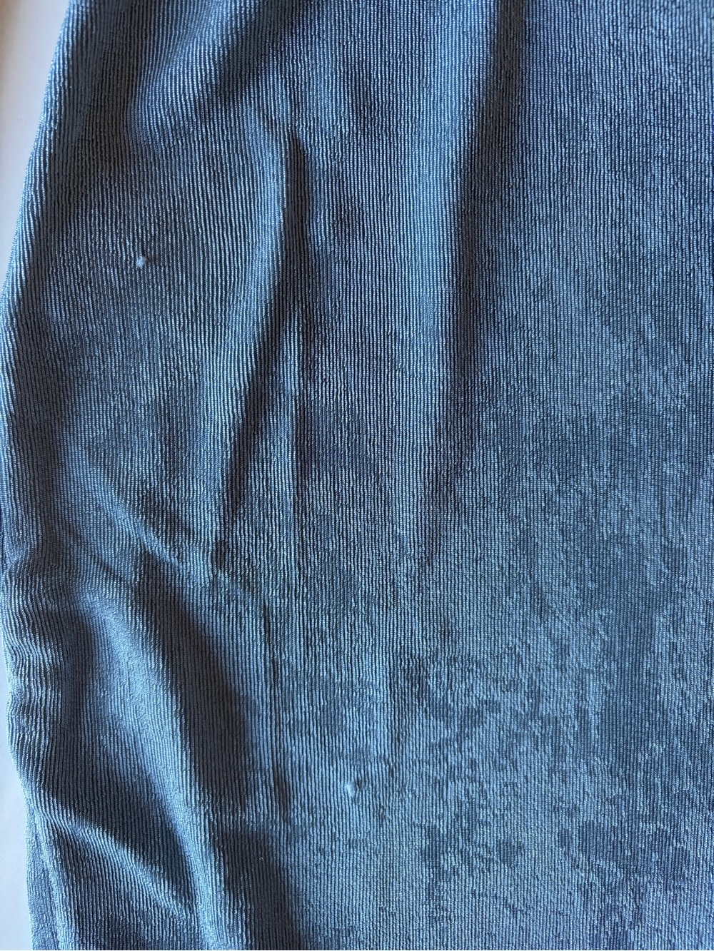 Lioness revolve fitted mini dress open back long sleeve shimmery blue gray xxs - Picture 6 of 9